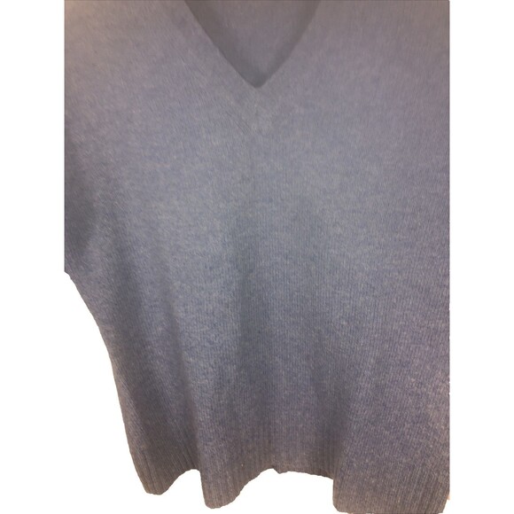 Women’s J Crew Sz M 100% Lambs Wool Pullover Crewneck Sweater Blue comfy cozy - Picture 2 of 8